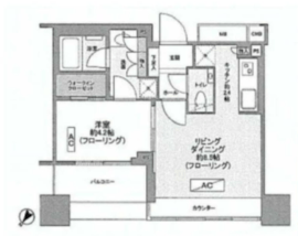 ザ・ヒルトップタワー高輪台 8階 間取り図