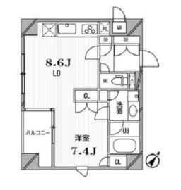 フロンティアテラス目黒 4F1 間取り図