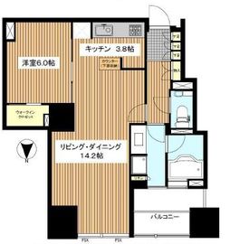 シティタワーズ豊洲ザ・ツイン ノースタワー 33階 間取り図