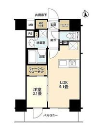 シエリア秋葉原 6階 間取り図
