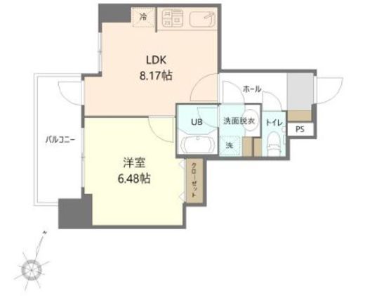 ホープシティ秋葉原 303 間取り図