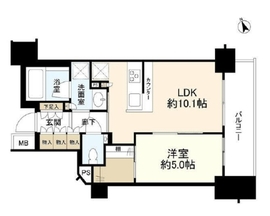 パークリュクス市谷薬王寺 7階 間取り図