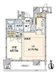 THE TOYOSU TOWER 24階 間取り図