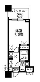 レジディア錦糸町 509 間取り図