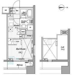 レジディア錦糸町2 210 間取り図