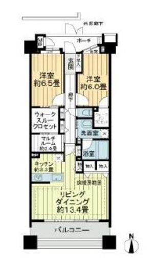 コスモ木場キャナルブリーズ 9階 間取り図