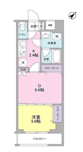 リヴェール神宮前 202 間取り図