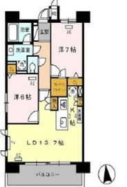 ロイヤルパークス西新井 315 間取り図