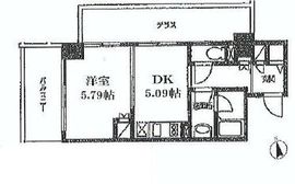 カスタリア戸越駅前 601 間取り図