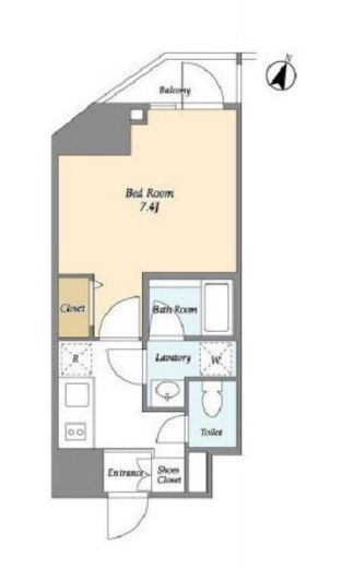 ディームス東新宿 805 間取り図