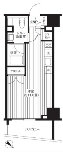 Ti-HIGASHIAZABU 705 間取り図