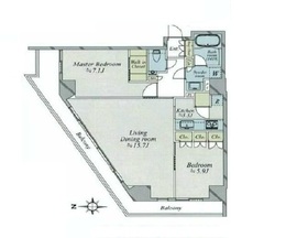 レグノ・グランデ一番町タワー 18階 間取り図