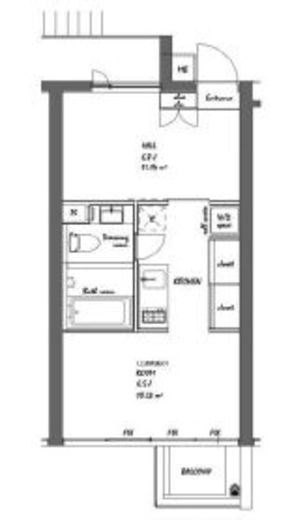 BPRレジデンス祐天寺 0003 間取り図