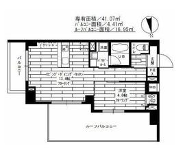 ステージグランデ神楽坂 5階 間取り図