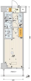 スカイコートパレス芝浦 2階 間取り図