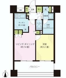 プライア渋谷 9階 間取り図