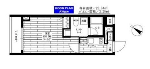 ステージファースト東大前 3階 間取り図