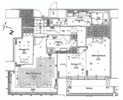 THE ROPPONGI TOKYO CLUB RESIDENCE 29階 間取り図