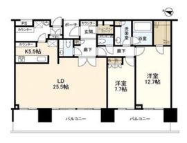 二子玉川ライズタワー 40階 間取り図