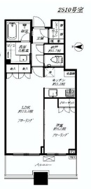 プラウドタワー千代田富士見 25階 間取り図