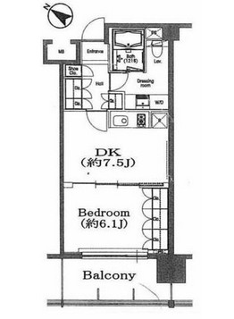 シティタワー有明 702 間取り図