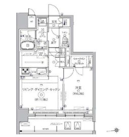 クレイシア秋葉原 10階 間取り図