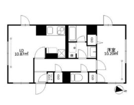 ミレドゥーエ西小山 401 間取り図