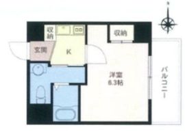 エスティメゾン南麻布 401 間取り図