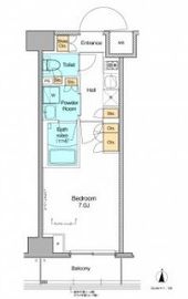 プラウドフラット菊川 103 間取り図