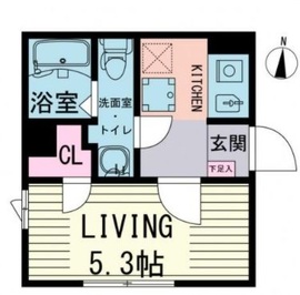 ミレドゥーエ西小山 301 間取り図