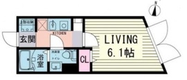 ミレドゥーエ西小山 204 間取り図