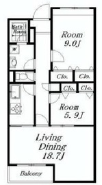 アーバンコート市ヶ谷 402 間取り図