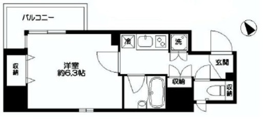 シティスパイア新川 1201 間取り図