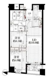 日本橋ヴォアール 10階 間取り図