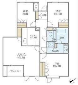 ロイヤルパレス山王 2階 間取り図