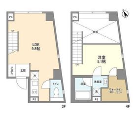 フルハウス代々木 304 間取り図