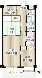 パークハイツ駒込 602 間取り図