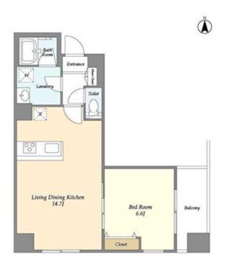 LOC’S DAITABASHI 303 間取り図