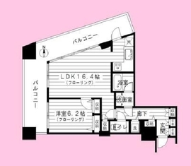 コンシェリア西新宿タワーズウエスト 7階 間取り図