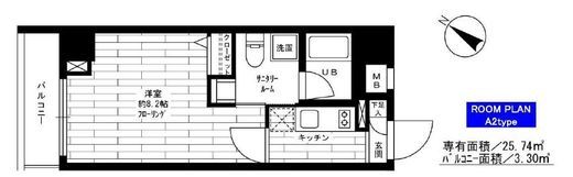 ステージファースト東大前 2階 間取り図