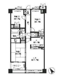 クラッサ初台 602 間取り図