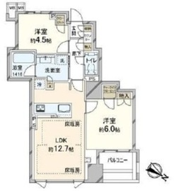 プラウド日本橋人形町 16階 間取り図