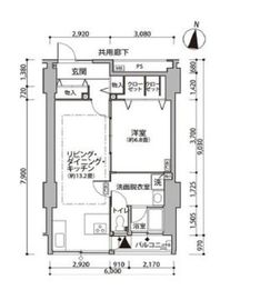 東雲キャナルコートCODAN 11-405 間取り図