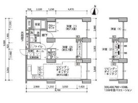 東雲キャナルコートCODAN 14-908 間取り図