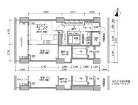 東雲キャナルコートCODAN 16-910 間取り図