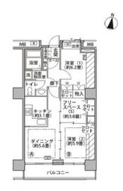 東雲キャナルコートCODAN 18-510 間取り図