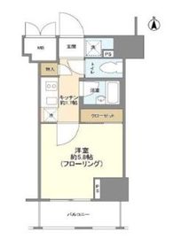 文京春日プラッツ 5階 間取り図