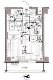 デュオステージ本郷 3階 間取り図