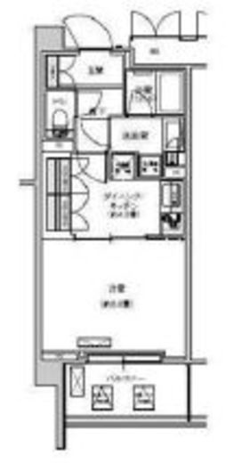 リージア経堂テラスガーデン 631 間取り図
