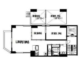 Rimba Tokyo Oshiage 3F 間取り図